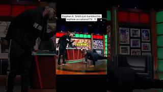Losing a push-up battle to Stephen A while wearing a suite is BLASPHEMOUS! @stephenasmithspeaks