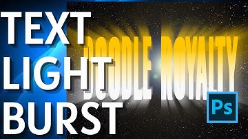 How to Create Light Burst Text Effect in Photoshop