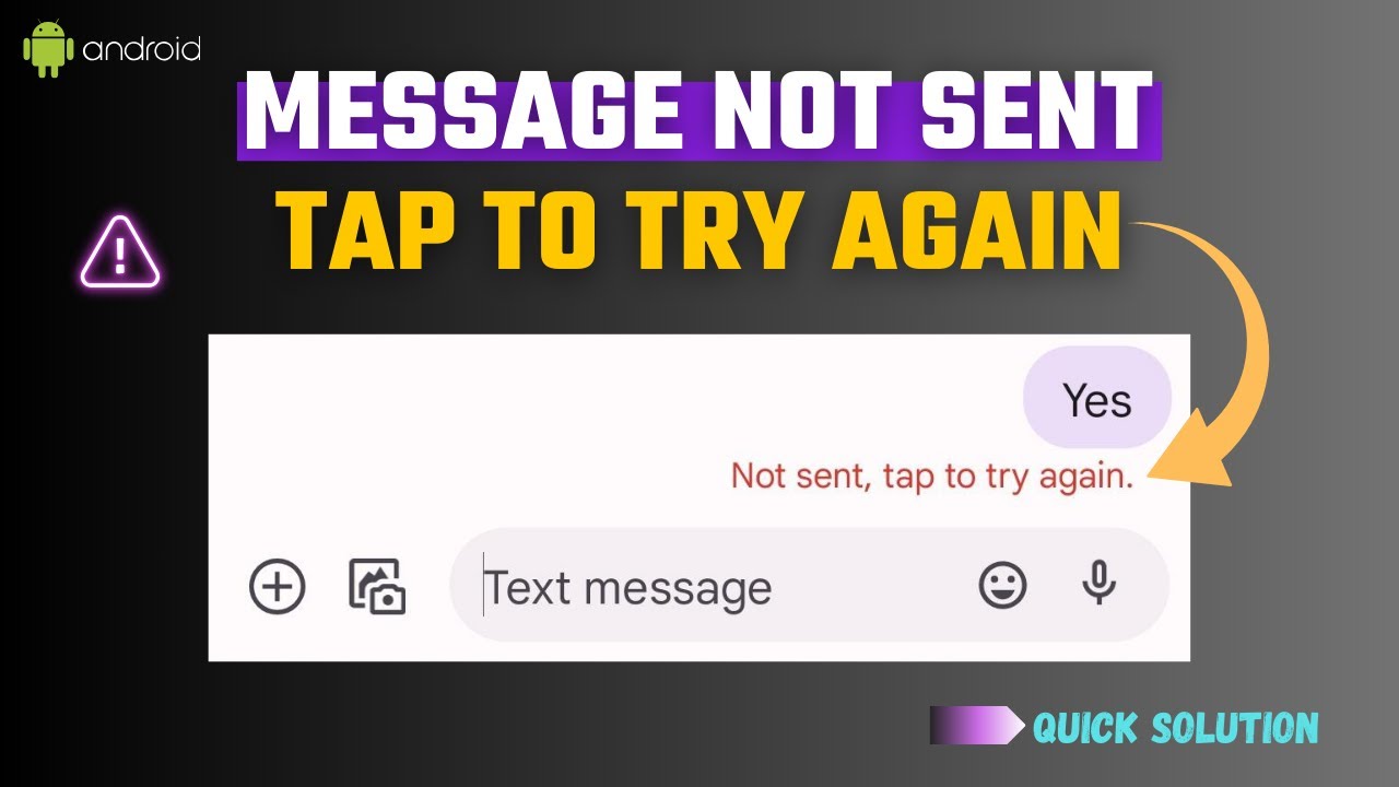 How to Fix Message Not Sent Tap to Try Again Problem on Android 2025 | Text Message Not Sent Problem