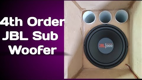 JBL 1300 in 4th order subwoofer box