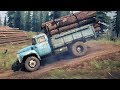 MudRunner - B 130 Truck Transporting Logs