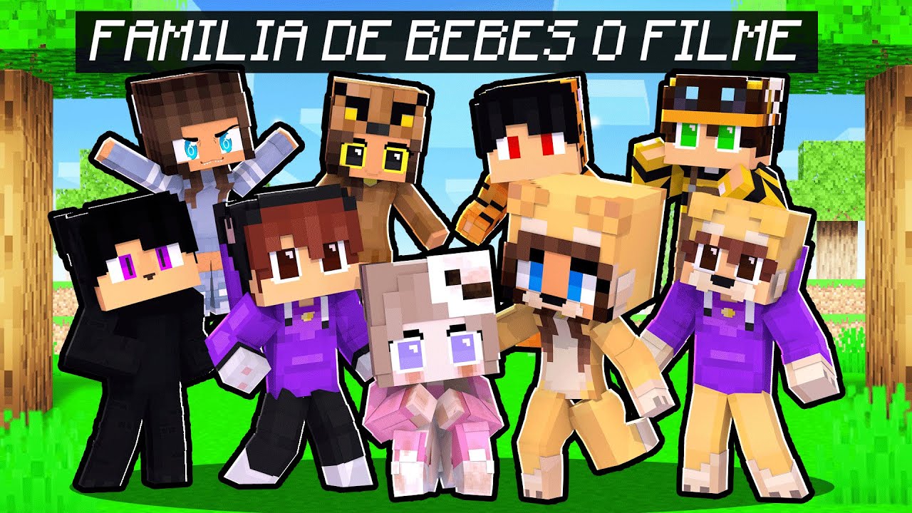 O FILME: LAYSA tem MIL FAMÍLIA de BEBÊS no MINECRAFT!