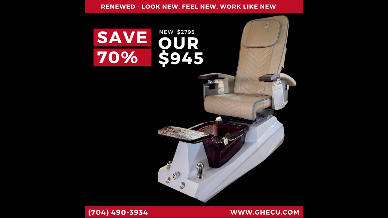 ReNewed t4 Diamond Pedicure Chair for Nail Salon Under 950 YouTube