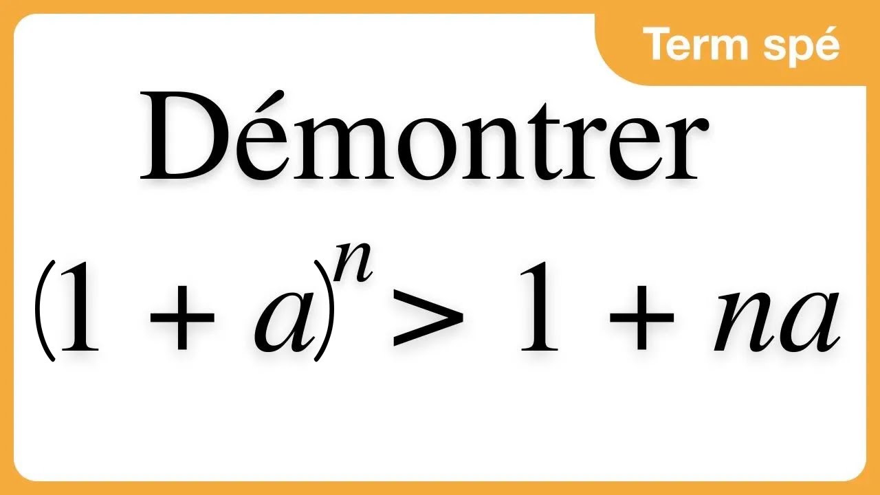 Démonstration de l'inégalité de Bernoulli avec une récurrence YouTube — free download