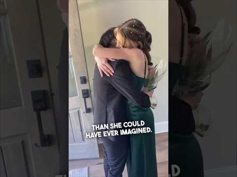 He was speechless when he saw his date π