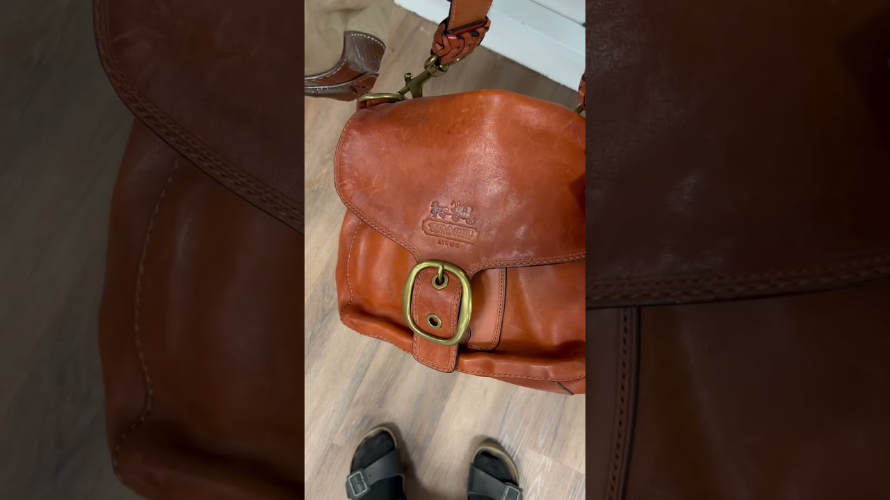 Another lucky thrift find! A beautiful Coach bag #thrifting #thriftfinds #handbag