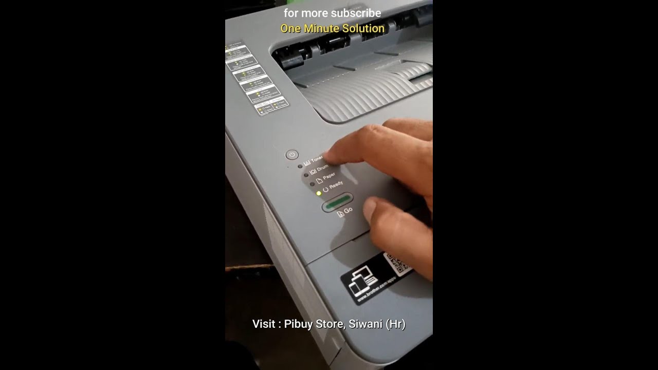 Brother HL B2000D Printer Toner Light Blinking Error YouTube