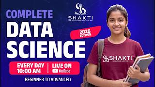 Episod - 8 Data Science Full Course 2026 | Python to Machine Learning & Deep Learning | Live Daily