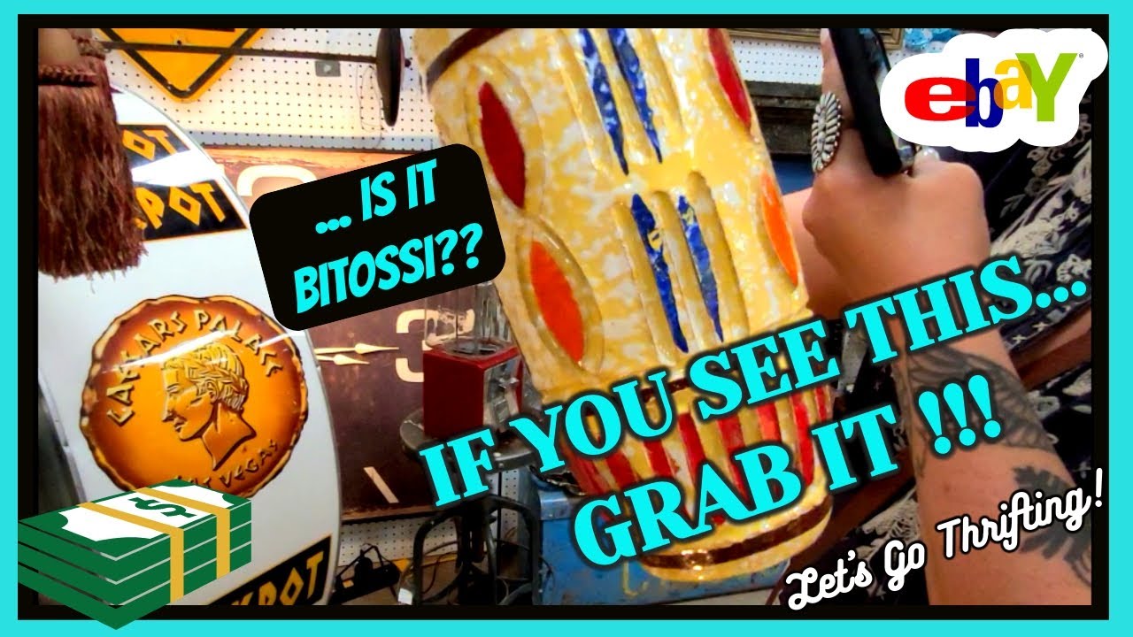 TIPS & TRICKS at ANTIQUE MALLS vs GOODWILL / ITALY but IS IT BITOSSI