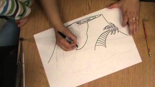Line Landscape step 1: Drawing a Landscape and adding lines