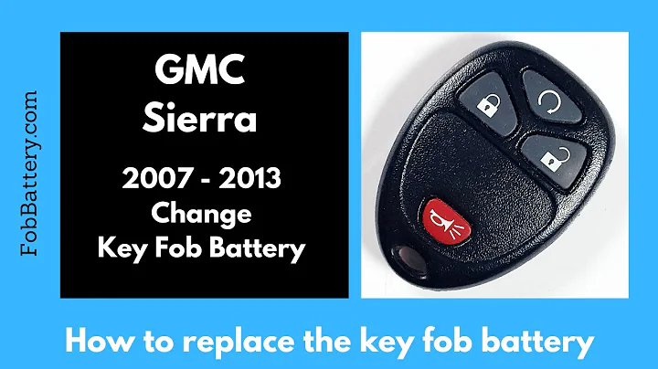 GMC Sierra Key Fob Battery Replacement (2007 - 2013)
