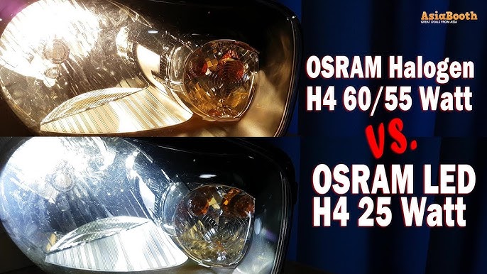 OSRAM LED Headlight vs. High Performance Halogen Bulb 