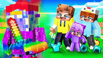 I Pretended to be a NOOB in Minecraft, Then Became OP RAINBOW DASH!