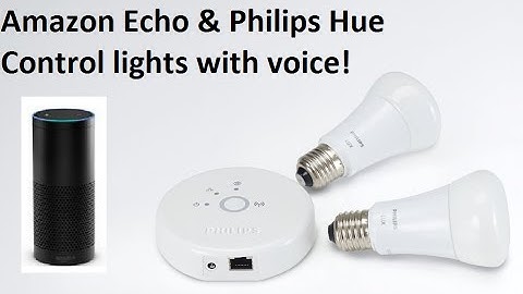 Amazon Echo & Philips Hue - Control lights with voice!