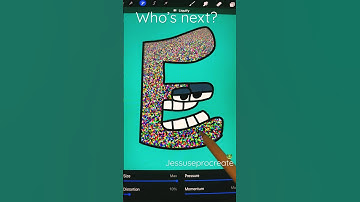 Alphabet lore~pick a color|Procreate #satisfying #sub #requestedvideo #art #alphabetlore #magic #E