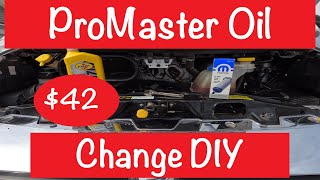 Promaster Oil Change With One Tool.