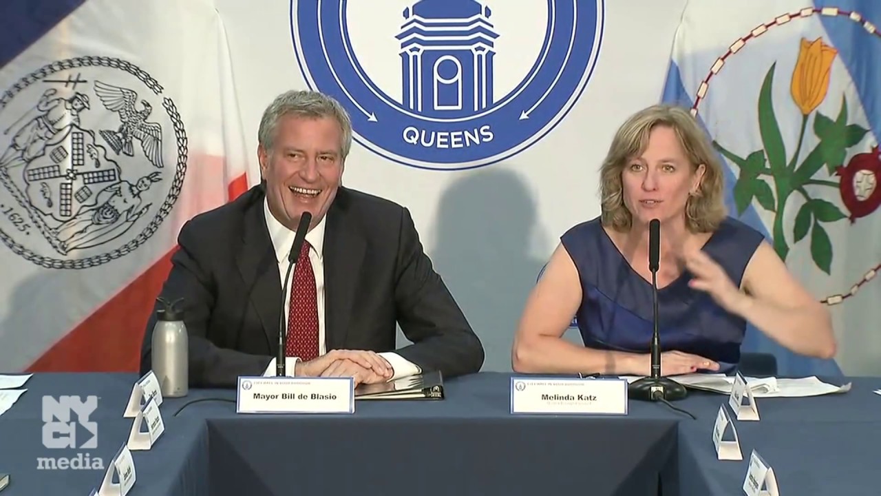 Mayor de Blasio Kicks Off City Hall in Your Borough at Queens Borough Hall mayor de blasio children