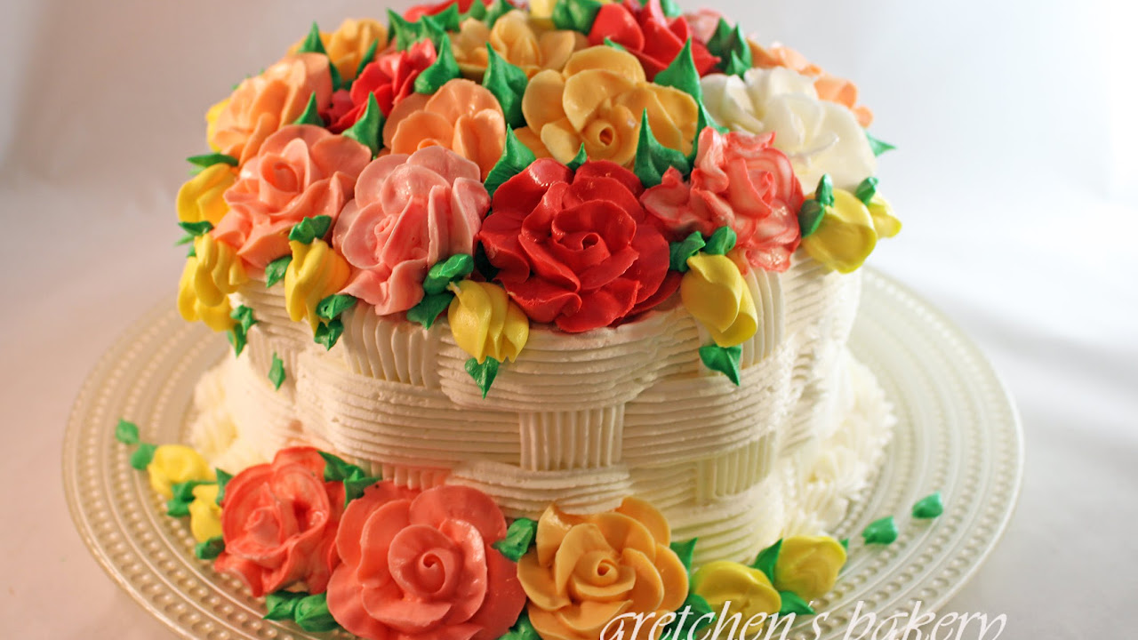 Flower basket cake delivery in kanpur