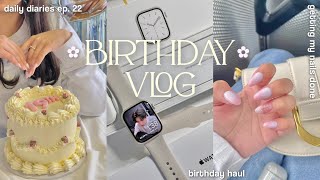 daily diaries ep.22 🎂 19th birthday vlog, new nails, what i got for my bday ft. petal and pup ✿