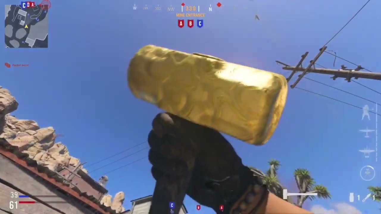 Gold Sledgehammer in Vanguard￼.￼