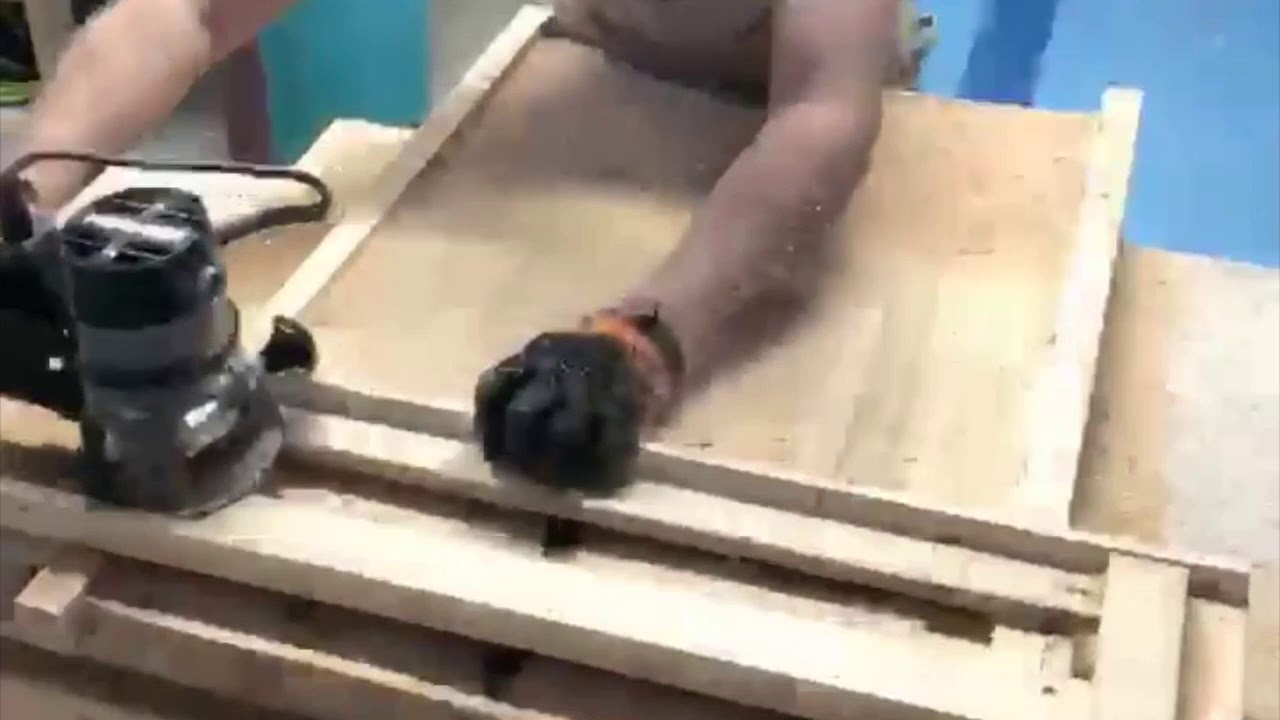 Router Jig Used to level an epoxy table YouTube