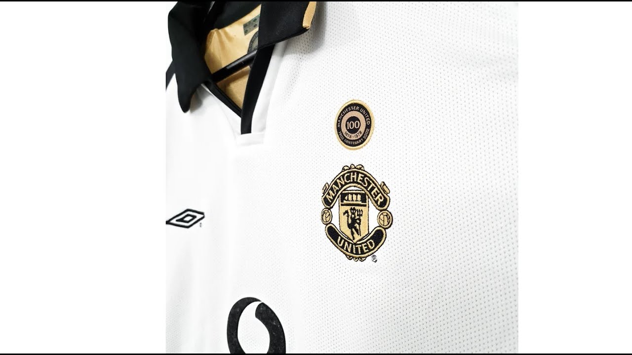 [Review] Manchester United 2001-2002 away third shirt jersey Celebrating 100 years BNWT Umbro 735603