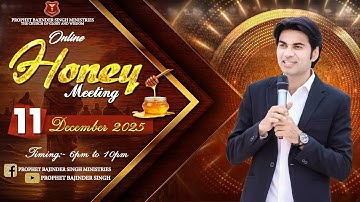 PROPHET BAJINDER SINGH MINISTRY 11 DEC THURSDAY EVENING MEETING LIVE