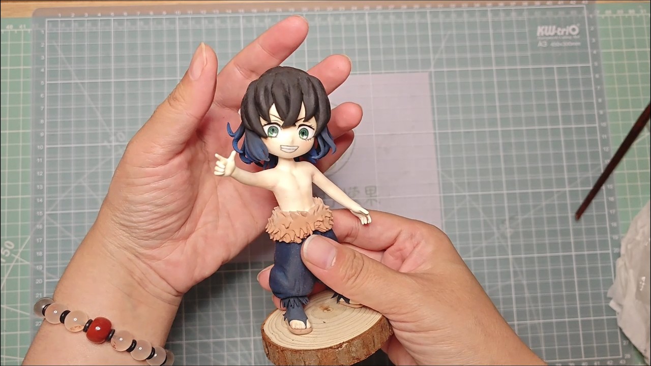 4K Clay Crafting: Inosuke Hashibira Full Process | 鬼灭之刃嘴平