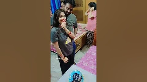 Bhabhi surprise b'day celebration..😊 #youtubeshorts #viral #trending