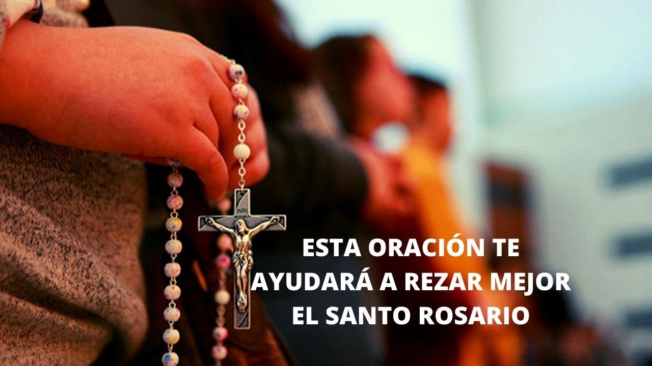 ⁣Esta oración te ayudará a rezar mejor el SANTO ROSARIO