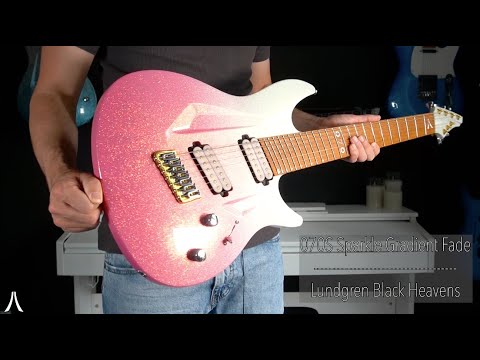 Aristides 070S Arctic Sunset to Pink Sparkle Gradient Fade | Lundgren Black Heavens