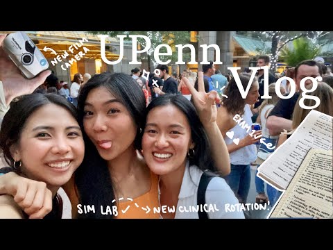 Upenn Weekly Vlog | first exam, new film camera, clinical rotation