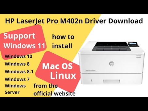HP LaserJet Pro M402n Download and Setup Windows 11 Windows 10, Mac 13, Mac 12