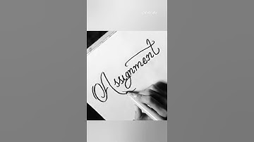|| Assignment || Assignment writing in caligraphy || A 4 Art ...||#shorts