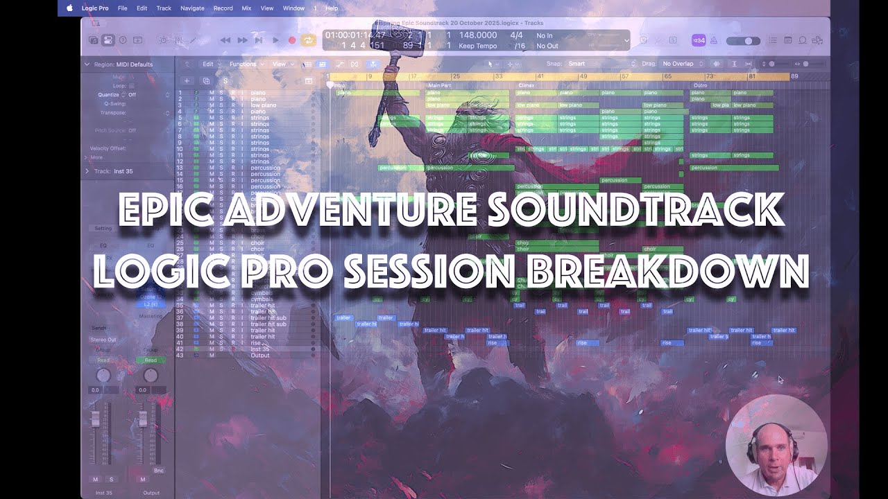 How to Create Epic Adventure Soundtrack | Full Music Production Breakdown in Logic Pro