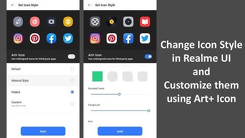 Change Icon Style in Realme UI