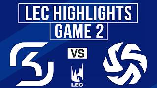 SK vs SHFT Highlights Game 2 | LEC 2026 Summer Split | SK Gaming vs Shifters