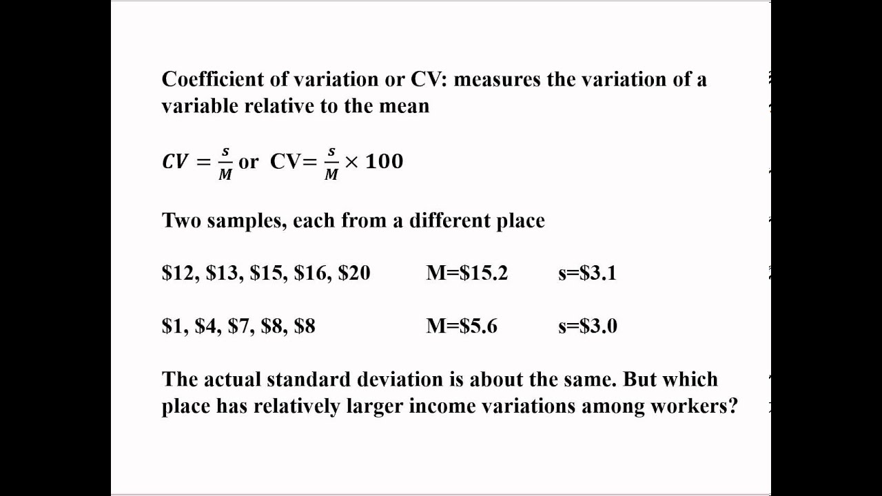 GEOG321 Lecture 2: Descriptive Statistics 2 - YouTube