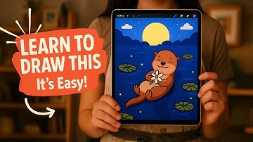 Draw This Cute Otter Step-by-Step in Procreate | Easy Beginner Tutorial