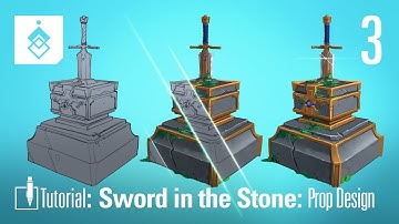 Tutorial: Concept Art: Sword in the Stone Prop - Episode 3