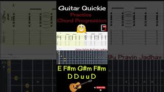 E Fm Gm Fm Diatonic pop sound Guitar Practice Chord Progression shorts
