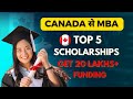 Top 5 Free MBA Scholarships From Canada | Travel &amp; Stay Included | All Details In Hindi