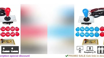 Arcade Joystick Copy SANWA Game Machine Stick Console DIY Kit Push Buttons For PC Raspberry Pi Zero