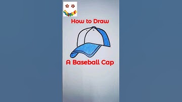 How to draw a Baseball Cap || #easydrawing || #viralvideo