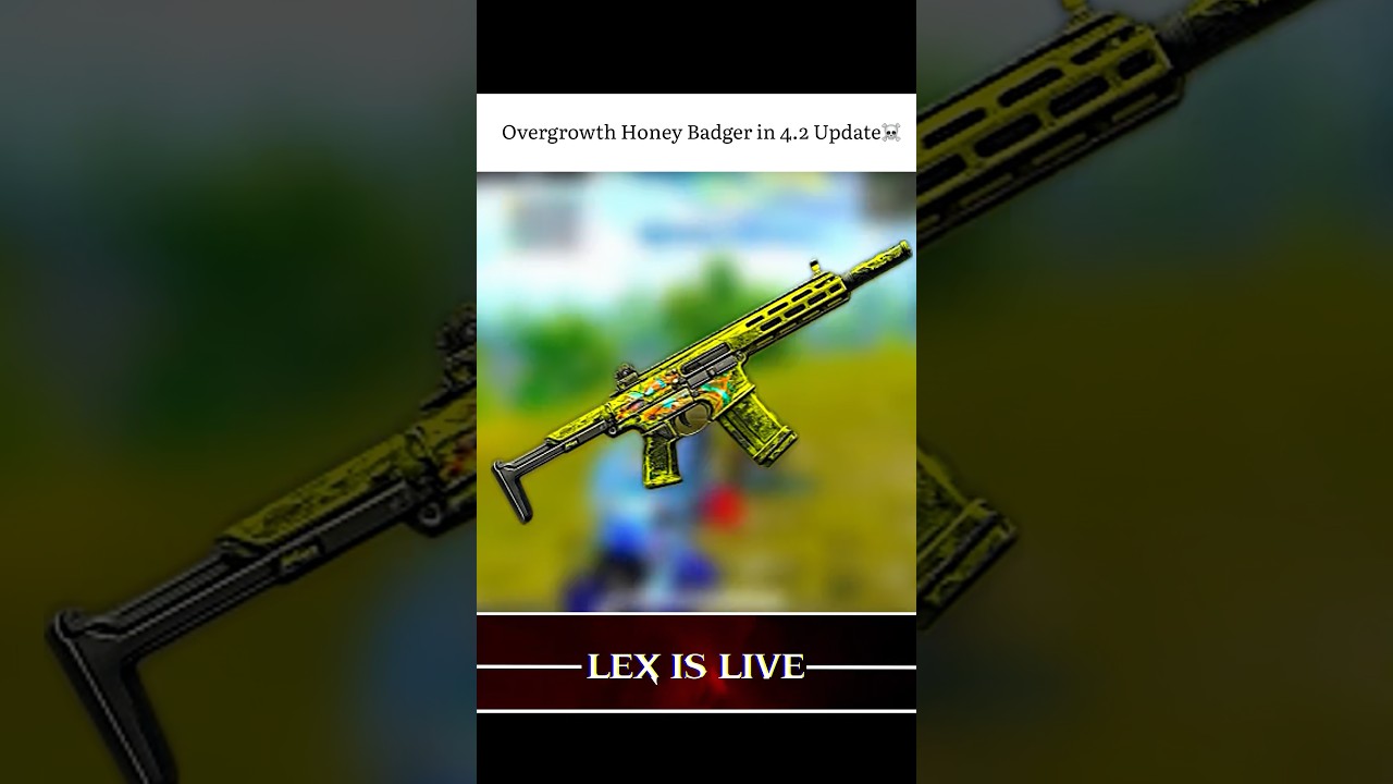 Overgrowth Honey Badger in 4.2 Update☠️ #bgmi #bgmishorts #funny #short #gaming
