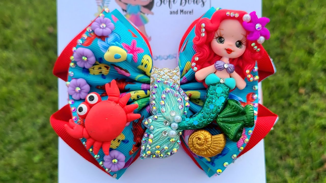 Hermoso moño Fácil de hacer con listón de 5 cm  (Lazo para niñas)