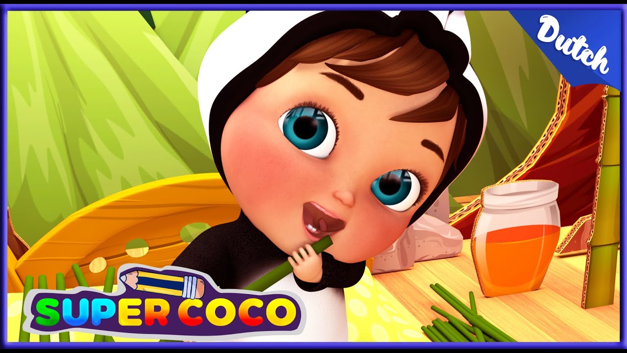 Schläfriger Panda | Leervideo's voor kinderen - Super Coco Deutsch ...