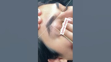 Easy Eyebrow Tutorial For Beginners|Eyebrow Threading| #eyes #eyebrows #eyebrowtutorial #shorts