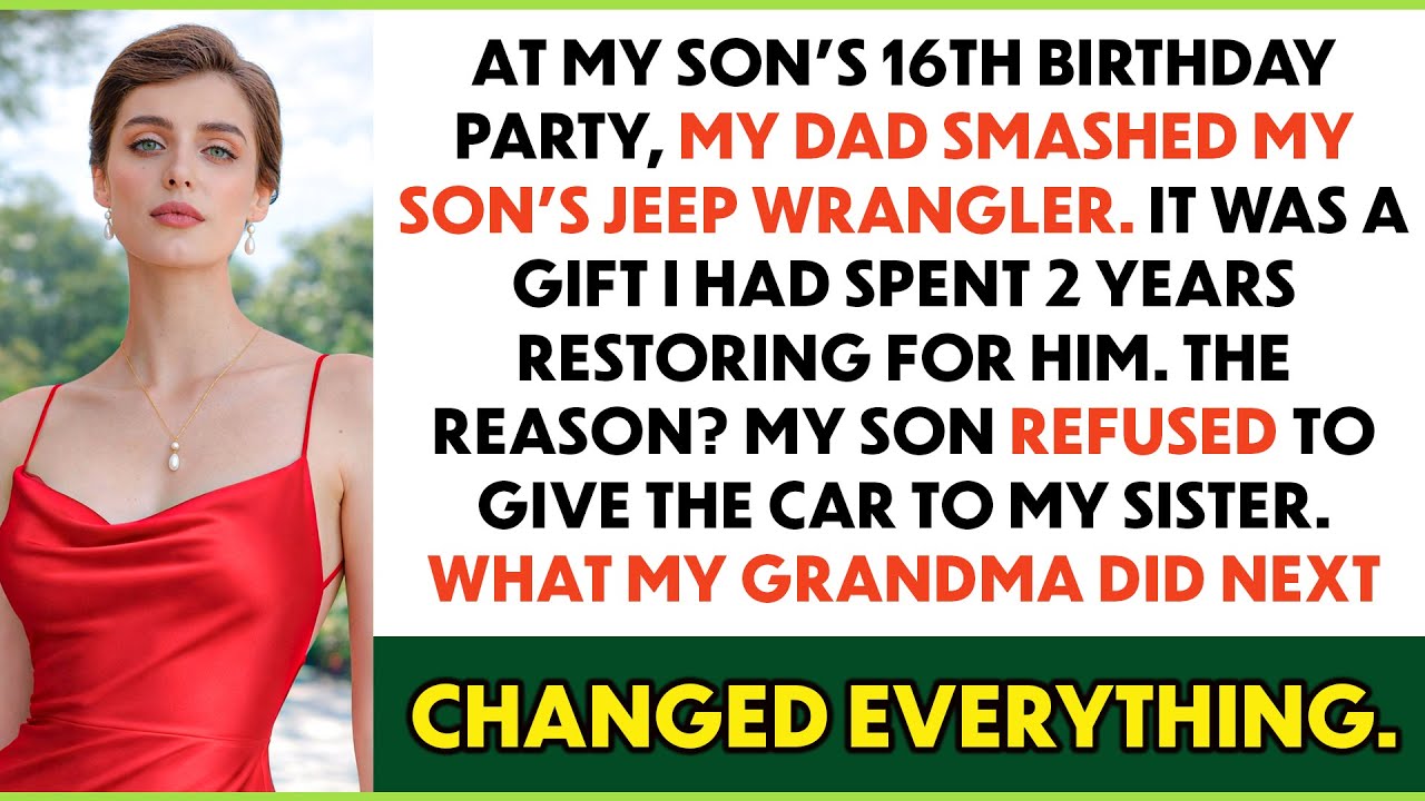 My Dad Smashed My Son’s Jeep on His 16th Birthday – Then Grandma Changed Everything...