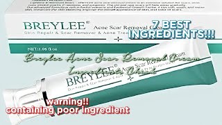 Acne Scar Removal Cream by Breylee Ingredients Check